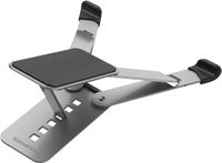 Promate Laptop Stand, Ergonomic Aluminum Multi-Level Notebook Stand with Anti-Slip Pads, POCKETMOUNT.GREY