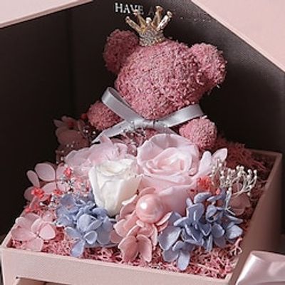 Valentine's Day Creative Gift Eternal Flower Rose Gift Box Birthday Gift Preserving Fresh Flowers(only box) Lightinthebox