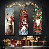 Christmas Day  Canvas Prints - Holiday Modern Art Prints Modern Picture Home Decor Wall Hanging Gift Rolled Canvas Unframed Unstretched miniinthebox - thumbnail