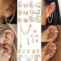 Europe and the United States cross-border new pearl ear clip men's and women's earrings non-piercing false cartilage earrings earrings jewelry Lightinthebox - thumbnail