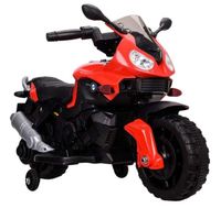 Megastar Ride On Rumbler Motorcycle For Kids 6V Electric Motorbike Battery With Pedal, Headlights, And Training Wheels, Red - MG 799el - RED (UAE Delivery Only)