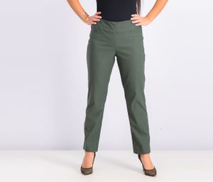 Womens Petite Pull On Pants  Green