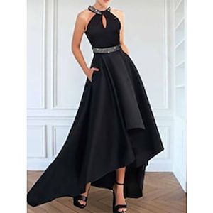 Women's Wedding Guest Dress Party Dress Lace Dress Midi Dress Gray Short Sleeve Pure Color Lace Summer Spring Fall Crew Neck Fashion Wedding Guest Vacation Summer Dress S M L XL 2XL 3XL Presale Lightinthebox