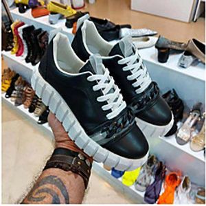 Women's Sneakers Flat Heel Round Toe PU Solid Colored Pink Green Orange Lightinthebox