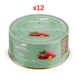 Terra Felis Beef Cat Wet Food 12X80G