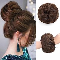 1PCS Messy Bun Hair Piece Messy Hair Bun Scrunchies for Women Wavy Curly Chignon Ponytail Hair Extensions Synthetic Thick Tousled Updo Bun Lightinthebox - thumbnail