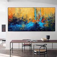 Hand painted Colorful Abstract Painting On Canvas Wall Art abstract painting for kids Room Decor Aesthetic Wall Painting Oversized wall Art painting for Dining Room Wall Decor Painting Lightinthebox