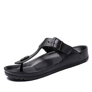Men's Sandals Slippers  Flip-Flops Crib Shoes Casual Daily Beach EVA(ethylene-vinyl acetate copolymer) Black White Summer Lightinthebox