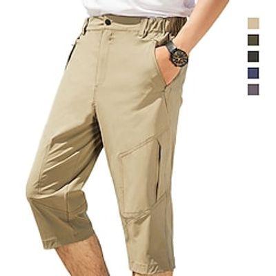 Men's Hiking Shorts Outdoor Breathable Quick Dry Lightweight Sweat wicking Capri Pants Bottoms Black Navy Blue Hunting Fishing Climbing S M L XL 2XL Lightinthebox