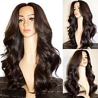 Synthetic Wig Body Wave with Baby Hair Wig Very Long Natural Black Synthetic Hair 68~72 inch Women's New Arrival Black miniinthebox - thumbnail