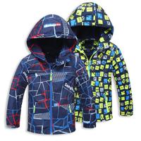 Thick Winter Printed Boys Jacket - thumbnail