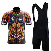 21Grams Men's Short Sleeve Cycling Jersey with Bib Shorts Summer Spandex Orange Animal Bike Quick Dry Moisture Wicking Sports Graphic Mountain Bike MTB Road Bike Cycling Clothing Apparel  Stretchy Lightinthebox - thumbnail