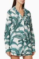 Fern Print Signature Pyjama Set in Cotton - thumbnail