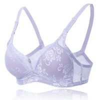 Sexy Breathable Wireless Push Up Bra Adjustable Jacquard Full Cup Bras