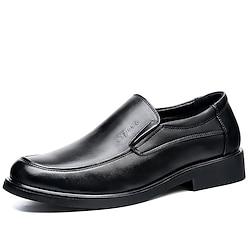 Men's Loafers Slip-Ons Comfort Shoes Walking Casual Daily Microfiber Comfortable Booties / Ankle Boots Loafer Black Spring Lightinthebox