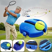 Tennis Trainer Rebound Ball Tennis Equipment Singles Training Practice Balls Back Base Trainer Tools Tennis Base with A Rope Self-Study Tennis Rebound Player Sport Exercise Lightinthebox - thumbnail