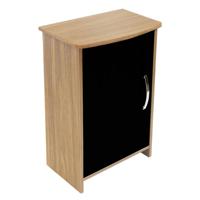 Aqua One Aquavue 480 Cabinet 48X28X74Cm Black Gloss Reversible Door, Walnut