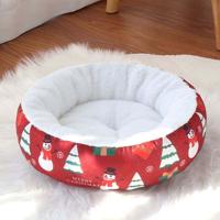 Christmas Snowflake Round Dog Bed- 50X50X8.79cm