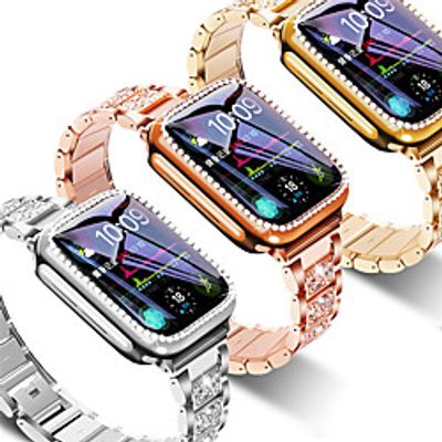 Strap  Case Suitable for Apple Watch 40mm 44mm 38mm 42mm band for iwatch series 5 4 3 2 1 stainless steel diamond bracelet miniinthebox