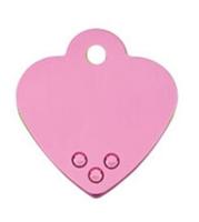 The Hillman Id Tag - Diva Heart Pastel Small Dog And Cat