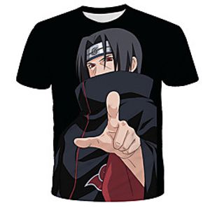 Inspired by Naruto Akatsuki Anime Cartoon Polyester  Cotton Blend 3D 3D Harajuku Graphic T-shirt For Women's  Men's Lightinthebox