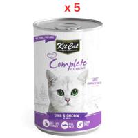 Kit Cat Complete Cuisine Tuna And Chicken In Broth 150g Cat Wet Food (Pack Of 5)