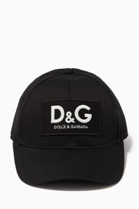 Baseball Cap with D&G Patch in Cotton Twill
