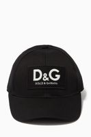 Baseball Cap with D&G Patch in Cotton Twill - thumbnail