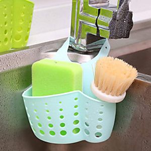 2 Pieces Kitchen Hanging Basket Portable Adjustable Snap Kitchen Sink Faucet Storage Basket Drain Racks Sponge Holder Two cleaning Sponges Two Cleaning Wipes Lightinthebox