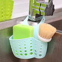 2 Pieces Kitchen Hanging Basket Portable Adjustable Snap Kitchen Sink Faucet Storage Basket Drain Racks Sponge Holder Two cleaning Sponges Two Cleaning Wipes Lightinthebox - thumbnail