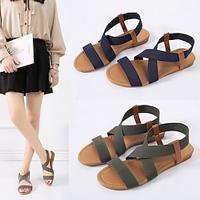 Women's Sandals Gladiator Sandals Roman Sandals Fisherman Sandals Outdoor Daily Flat Heel Open Toe Comfort Minimalism Faux Suede Cross Strap Black Blue Brown Lightinthebox