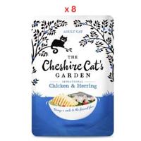 The Cheshire Cat's Garden Chicken & Herring Wet Cat Food 8x85G