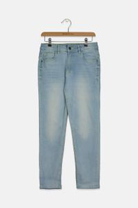 Kids Girls Adjustable Waist Jeans  Blue