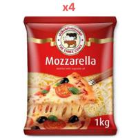 Three Cows Mozzarella Cheese Offer 1Kg Pack Of 4