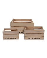 Koopman Crate Wood Set of 3