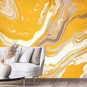 Yellow Marble Wallpaper Mural Wall Covering Sticker Peel and Stick Removable PVCVinyl Material Self AdhesiveAdhesive Required Wall Decor for Living Room Kitchen Bathroom Lightinthebox