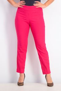 Womens Petite Cambridge Tummy-Control Slim-Leg Pant  Dark Pink