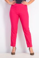 Womens Petite Cambridge Tummy-Control Slim-Leg Pant  Dark Pink - thumbnail