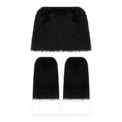 Cute And Fashionable Half Skirt Halloween Plush Warm Leg Set Accessories, Party Dressing Props Accessories Lightinthebox