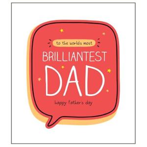 Happy Jackson World's Most Brilliantest Dad Greeting Card (15.6 x 16cm)