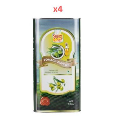 Super Chef Pomace Olive Oil 5Ltr (Pack Of 4)