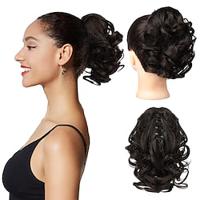 Ponytail Extension Short Curly Wavy Claw Clip Pony tails Hair Extensions Hairpieces for Women Lightinthebox