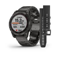 Garmin Fenix 7 Sapphire Solar 47Mm Carbon Grey DLC Titaium with Carbon Grey DLC Vented Titanium Band Smartwatch - thumbnail