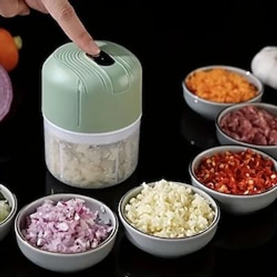 Tritatutto elettrico per aglio e verdure tritatutto frantoio per noci carne frutta cipolla ricaricabile multifunzione Lightinthebox