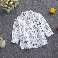 Toddler Girls' Shirt Long Sleeve Graphic Print White Children Tops All Seasons Active Regular Fit 2-8 Years miniinthebox - thumbnail