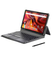 Hezire HBOOK Pro 10.1” 4G Tablet PC with Bluetooth Keyboard, Folio Case With Stand & Stylus - Black