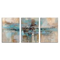 3 Panels Wall Art Canvas Prints Painting Artwork Picture HD Abstract Home Decoration Dcor Stretched Frame Ready to Hang Lightinthebox - thumbnail