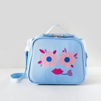 MISS LEMONADE Printed Lunch Bag with Detachable Strap and Zip Closure