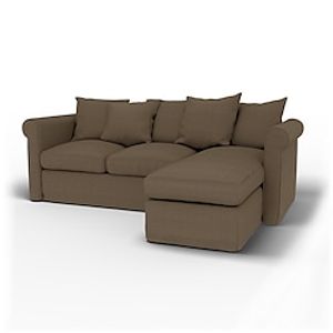 IKEA Conscious Tweed Gronlid 3 Seater With Chaise Sofa Cover Regular Fit With Piping Machine Washable Lightinthebox
