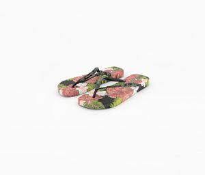 Womens I Love Sun Slipper  Black/Pink
